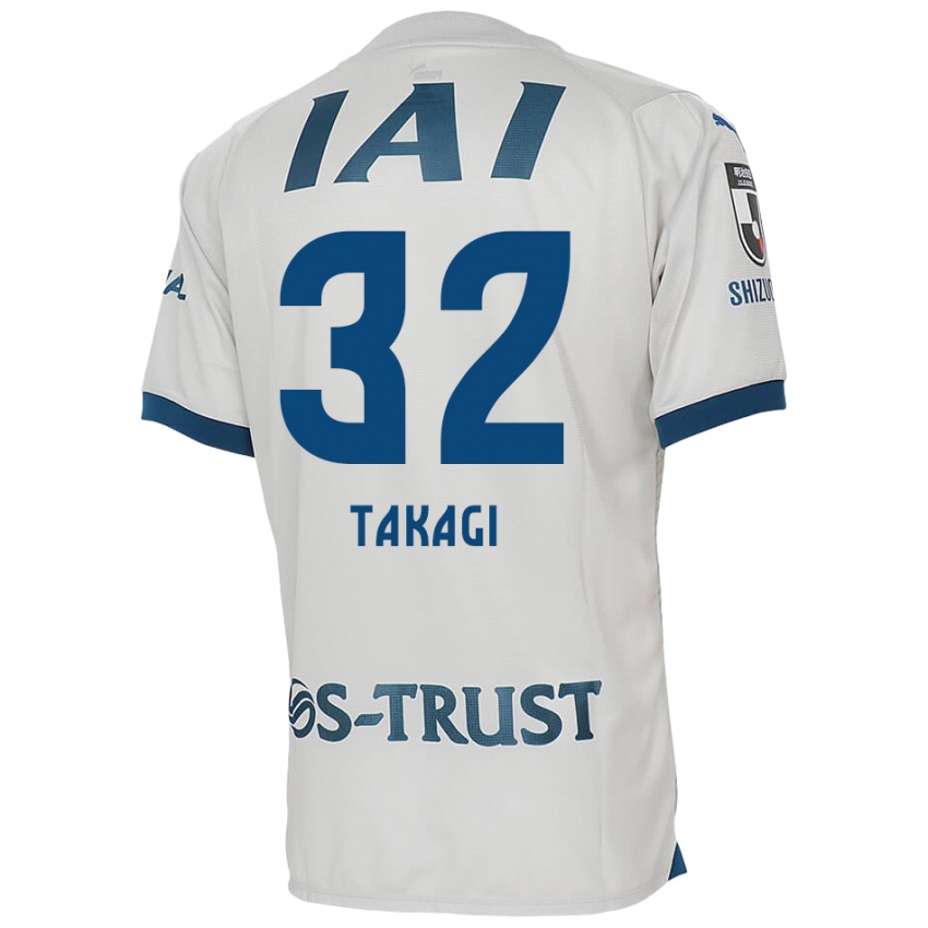 Niño Camiseta Sen Takagi #32 Blanco Azul 2ª Equipación 2024/25 La Camisa Perú