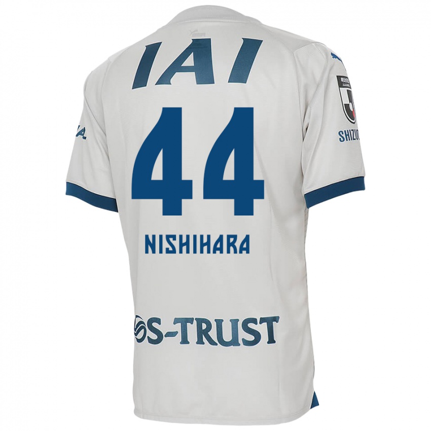 Niño Camiseta Motoki Nishihara #44 Blanco Azul 2ª Equipación 2024/25 La Camisa Perú