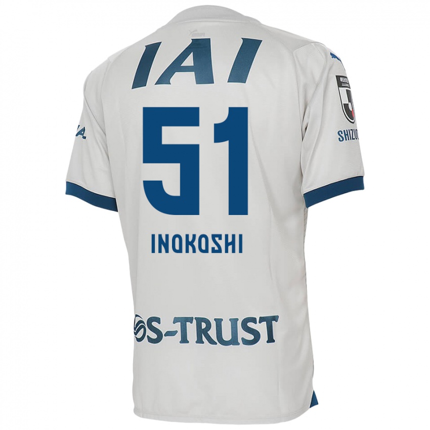 Niño Camiseta Yui Inokoshi #51 Blanco Azul 2ª Equipación 2024/25 La Camisa Perú