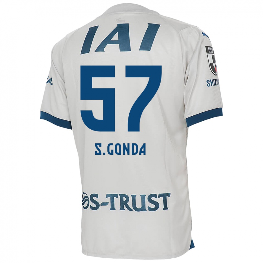 Niño Camiseta Shuichi Gonda #57 Blanco Azul 2ª Equipación 2024/25 La Camisa Perú