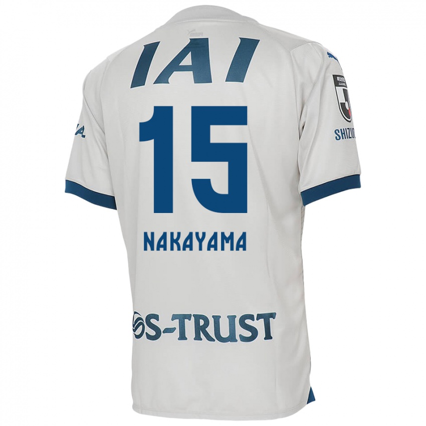 Niño Camiseta Atsuki Nakayama #15 Blanco Azul 2ª Equipación 2024/25 La Camisa Perú