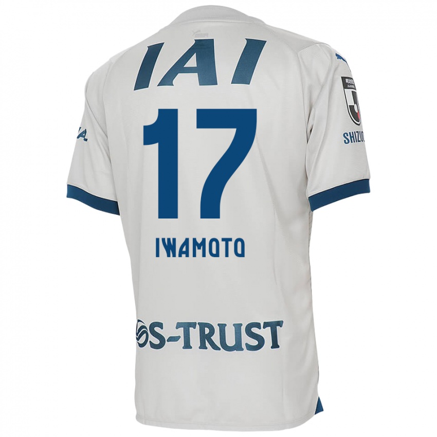 Niño Camiseta Shogo Iwamoto #17 Blanco Azul 2ª Equipación 2024/25 La Camisa Perú