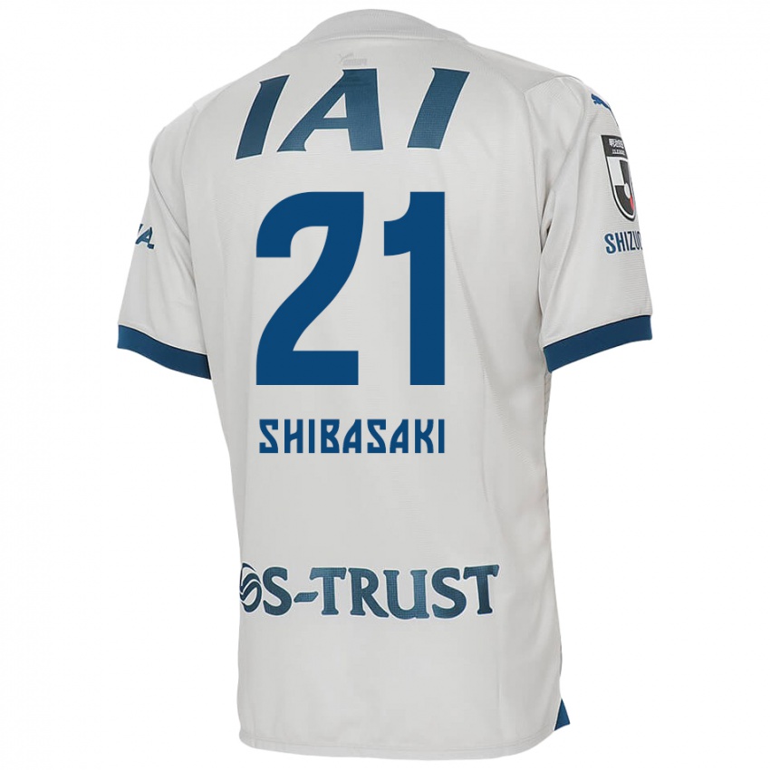 Niño Camiseta Kaito Shibasaki #21 Blanco Azul 2ª Equipación 2024/25 La Camisa Perú