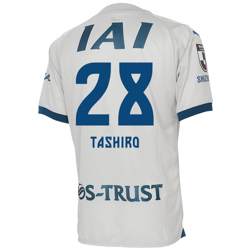 Niño Camiseta Hiroto Tashiro #28 Blanco Azul 2ª Equipación 2024/25 La Camisa Perú