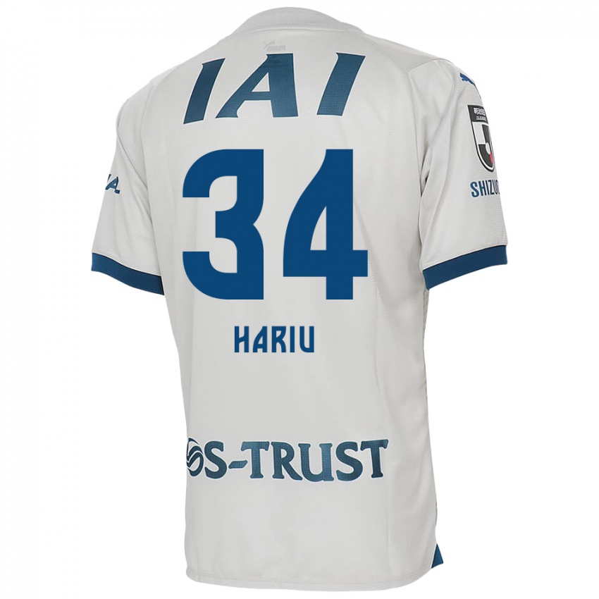 Niño Camiseta Ryota Hariu #34 Blanco Azul 2ª Equipación 2024/25 La Camisa Perú