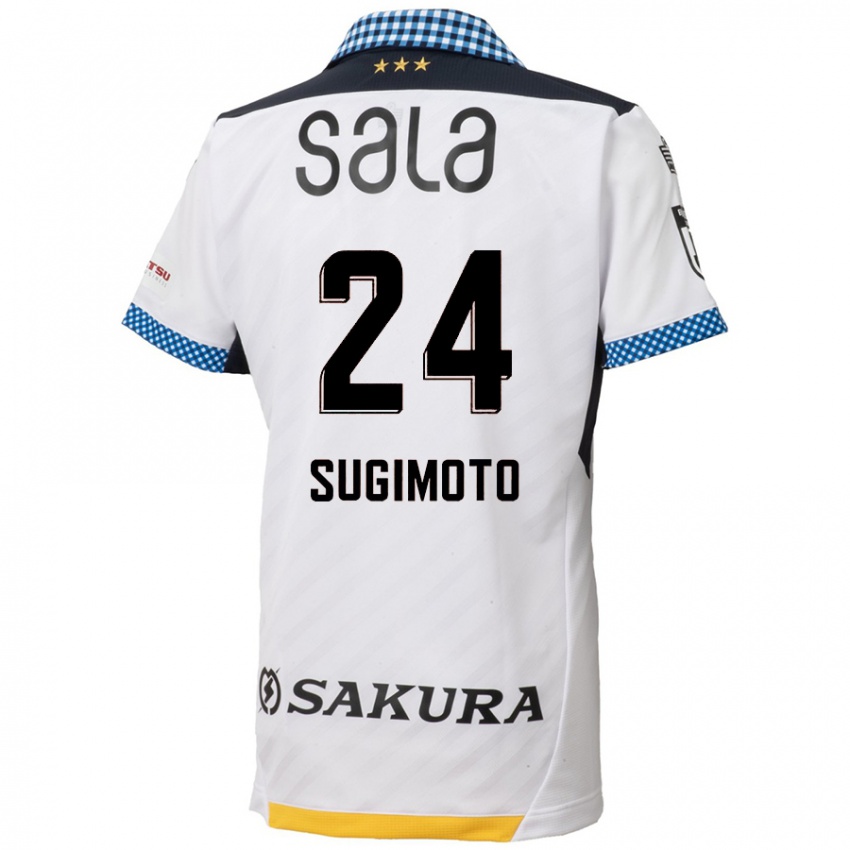 Niño Camiseta Mitsuki Sugimoto #24 Blanco Negro 2ª Equipación 2024/25 La Camisa Perú