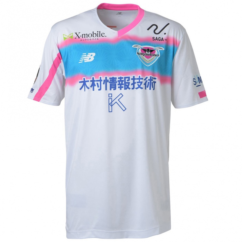 Niño Camiseta Fuchi Honda #10 Blanco Azul Rosa 2ª Equipación 2024/25 La Camisa Perú