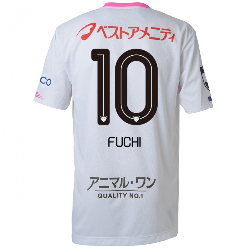 Niño Camiseta Fuchi Honda #10 Blanco Azul Rosa 2ª Equipación 2024/25 La Camisa Perú