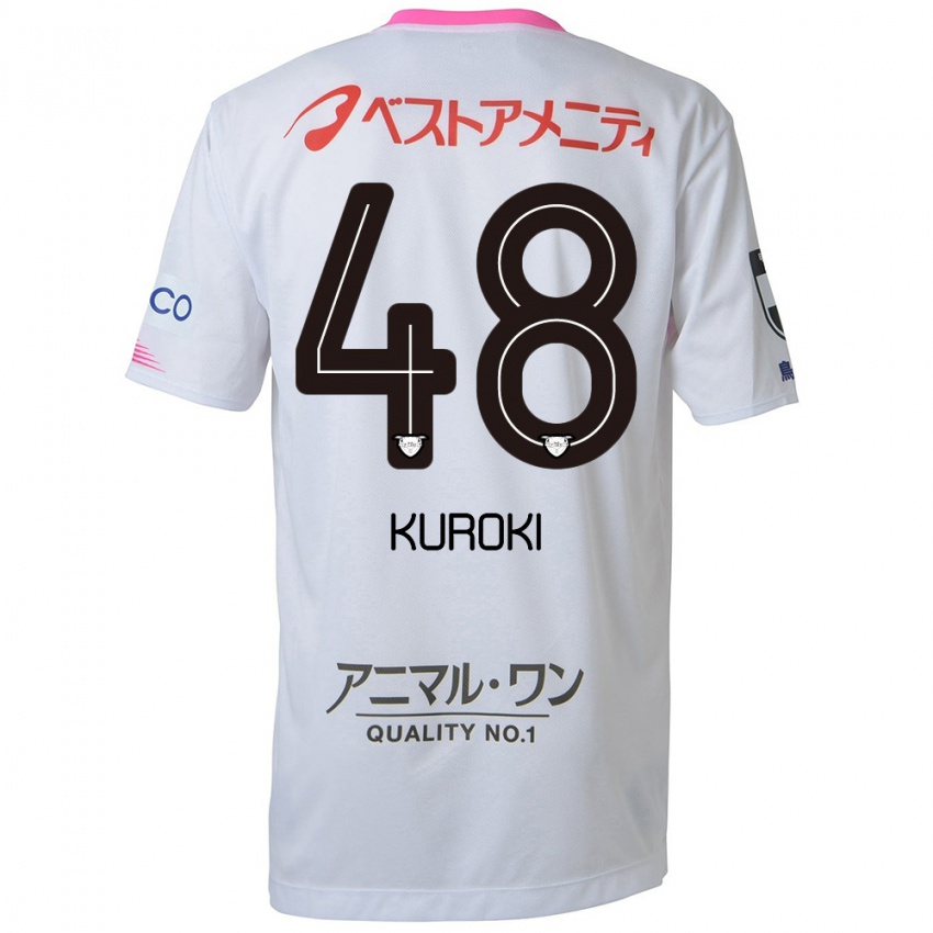 Niño Camiseta Yuya Kuroki #48 Blanco Azul Rosa 2ª Equipación 2024/25 La Camisa Perú