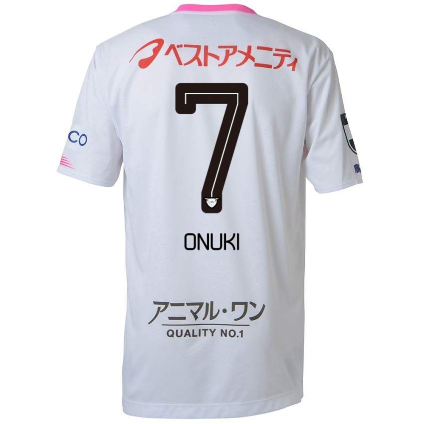 Niño Camiseta Tentaro Onuki #7 Blanco Azul Rosa 2ª Equipación 2024/25 La Camisa Perú