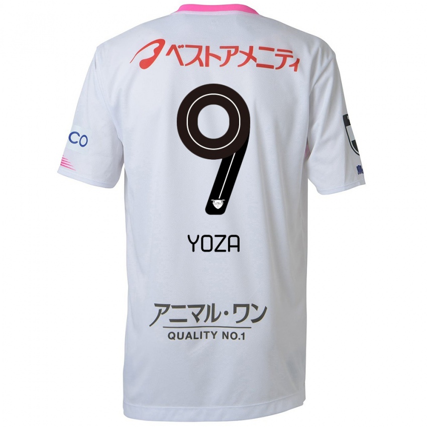 Niño Camiseta Tomomichi Yoza #9 Blanco Azul Rosa 2ª Equipación 2024/25 La Camisa Perú