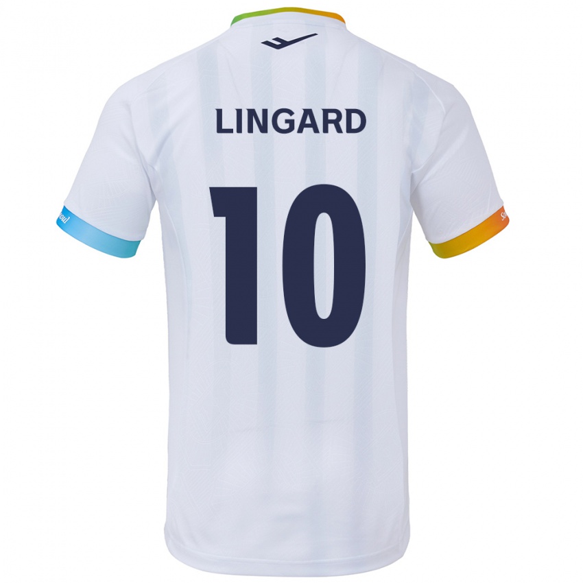 Niño Camiseta Jesse Lingard #10 Blanco Azul 2ª Equipación 2024/25 La Camisa Perú