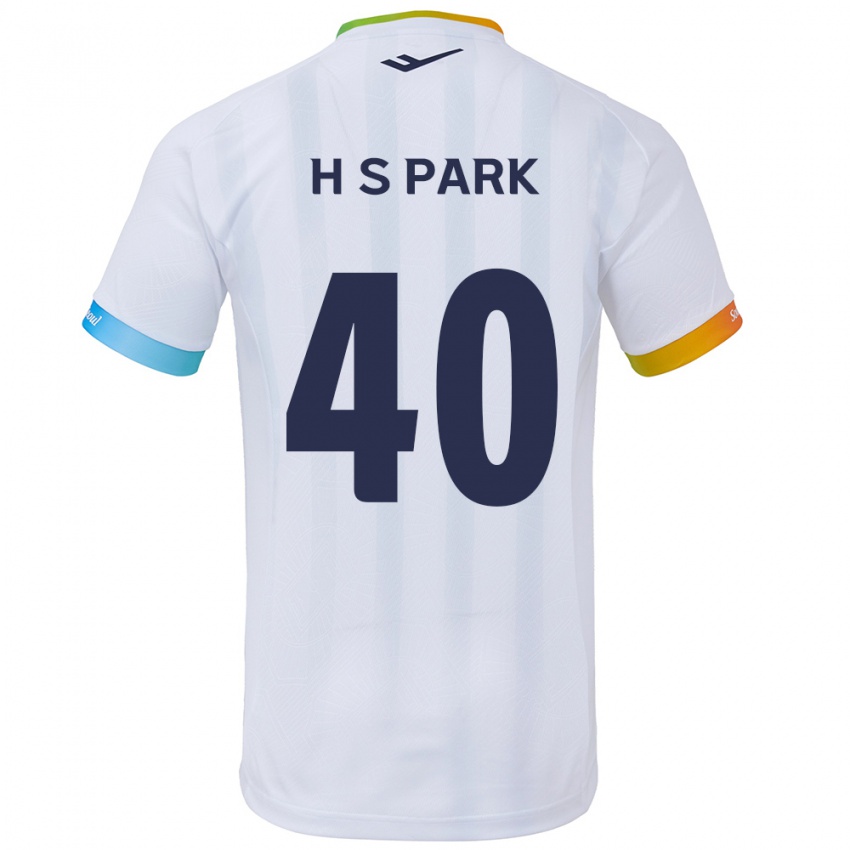 Niño Camiseta Seong-Hun Park #40 Blanco Azul 2ª Equipación 2024/25 La Camisa Perú