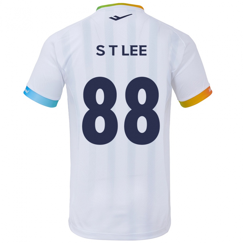 Niño Camiseta Tae-Seok Lee #88 Blanco Azul 2ª Equipación 2024/25 La Camisa Perú