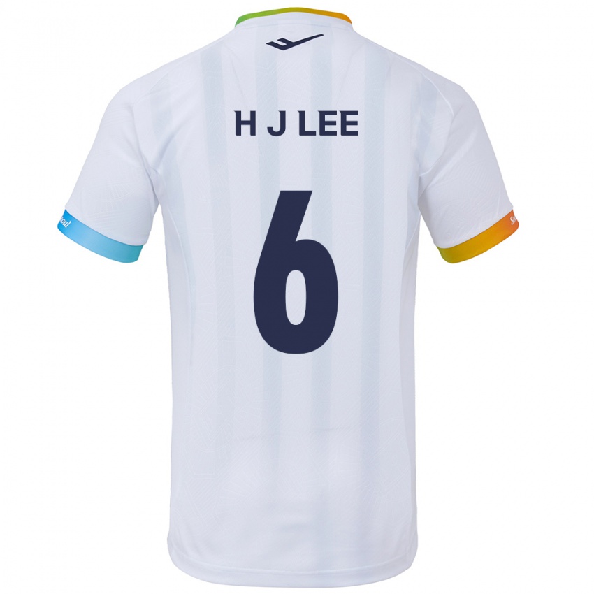 Niño Camiseta Ju-Hwan Lee #6 Blanco Azul 2ª Equipación 2024/25 La Camisa Perú