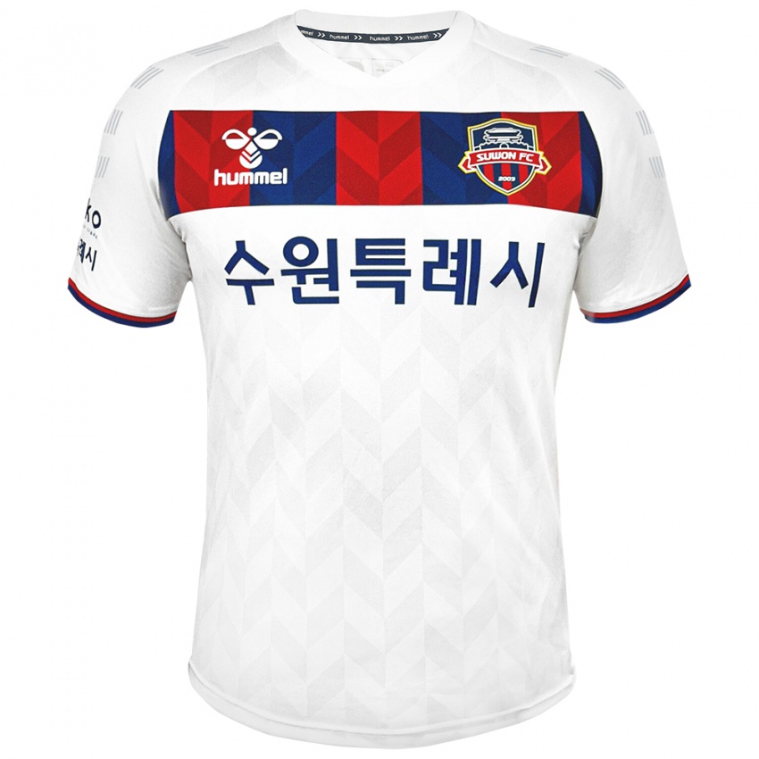 Niño Camiseta Dae-Hyun Kim #25 Blanco Azul 2ª Equipación 2024/25 La Camisa Perú