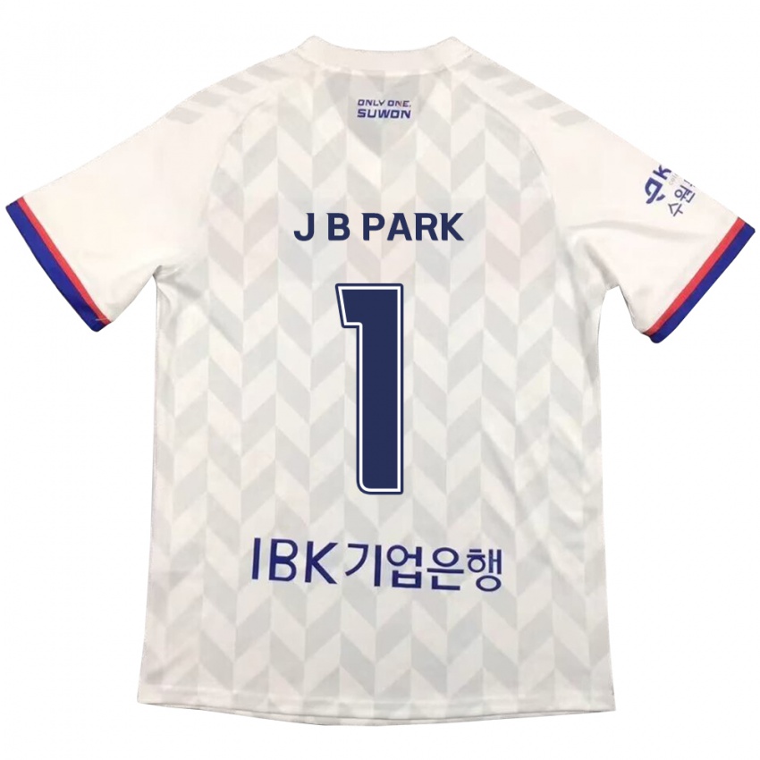 Niño Camiseta Bae-Jong Park #1 Blanco Azul 2ª Equipación 2024/25 La Camisa Perú