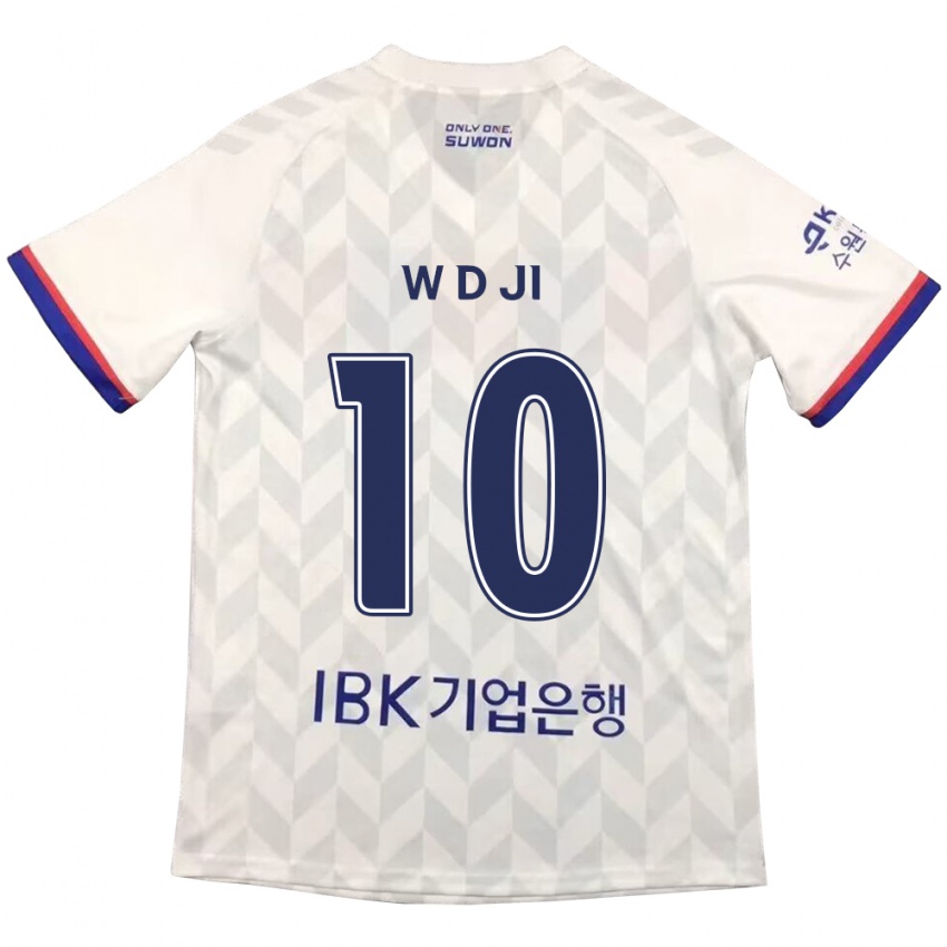 Niño Camiseta Dong-Won Ji #10 Blanco Azul 2ª Equipación 2024/25 La Camisa Perú