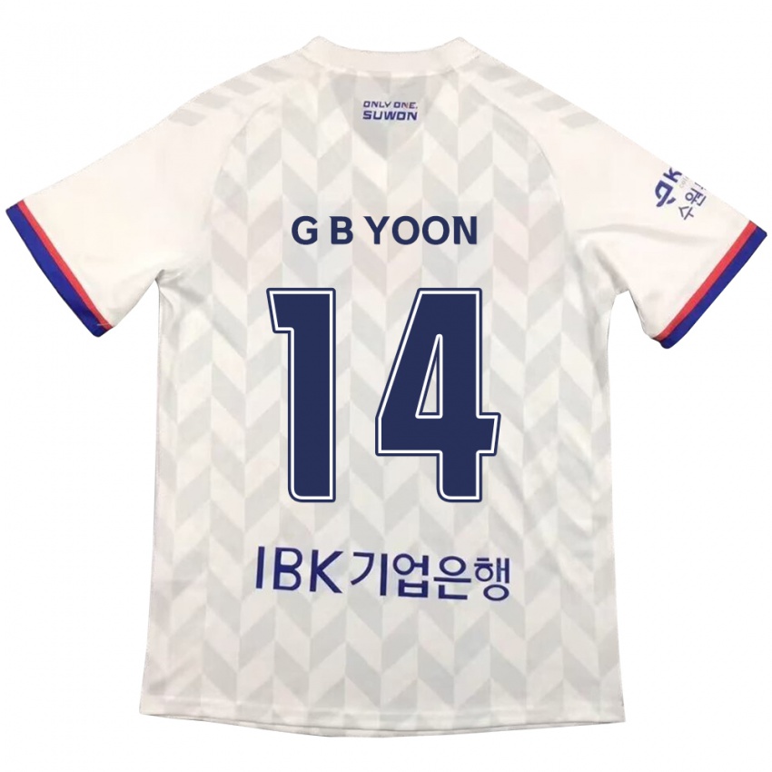 Niño Camiseta Bit-Garam Yoon #14 Blanco Azul 2ª Equipación 2024/25 La Camisa Perú