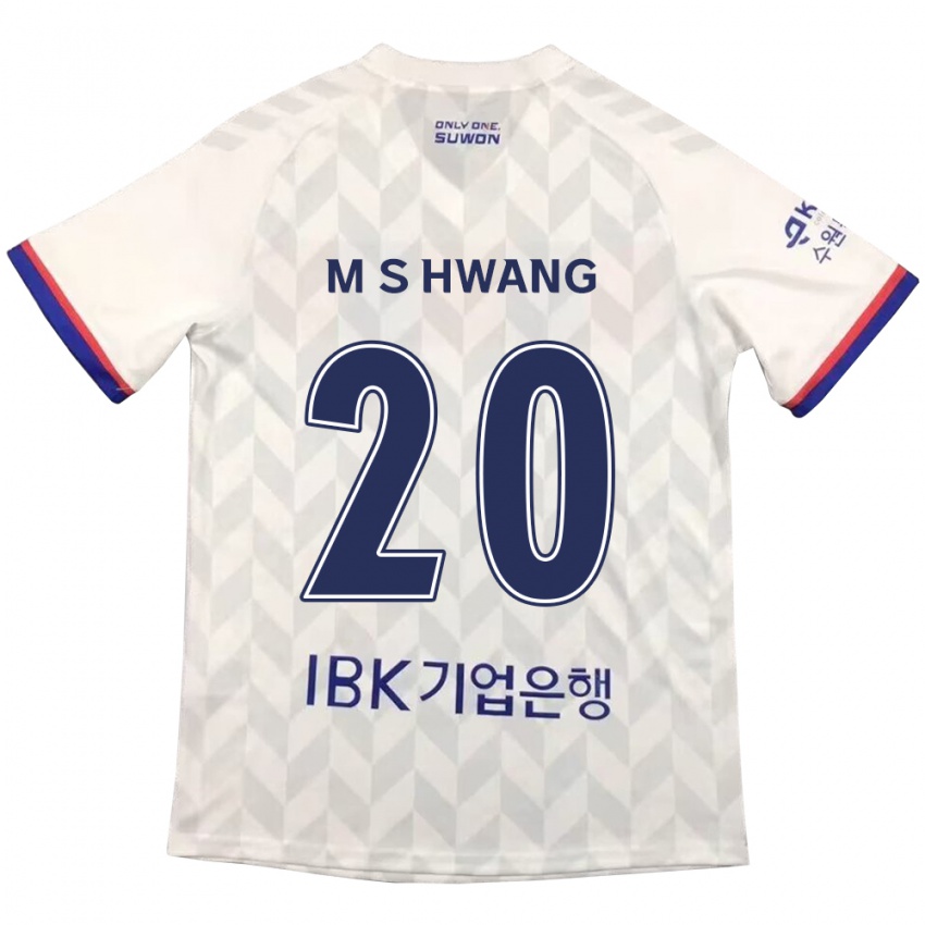 Niño Camiseta Soon-Min Hwang #20 Blanco Azul 2ª Equipación 2024/25 La Camisa Perú