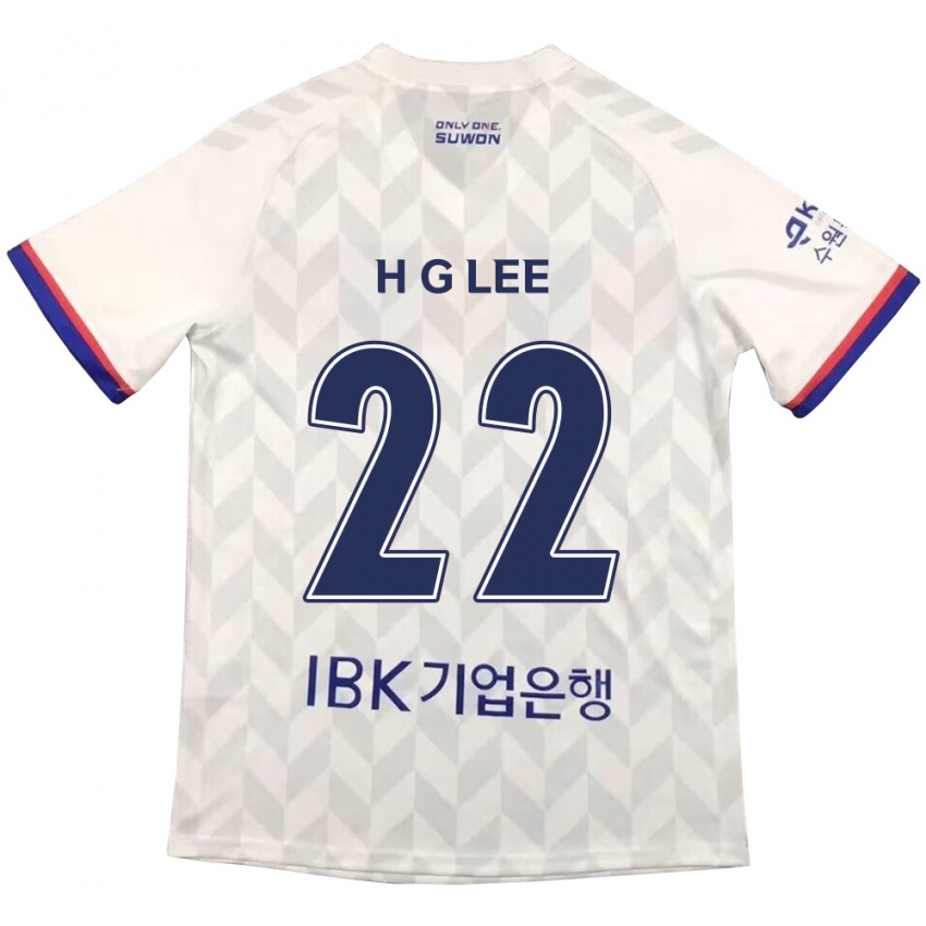 Niño Camiseta Gwang-Hyeok Lee #22 Blanco Azul 2ª Equipación 2024/25 La Camisa Perú