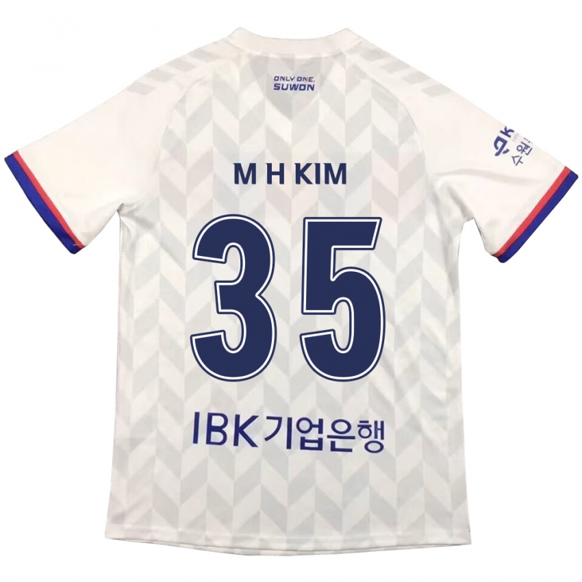 Niño Camiseta Hyeon-Min Kim #35 Blanco Azul 2ª Equipación 2024/25 La Camisa Perú