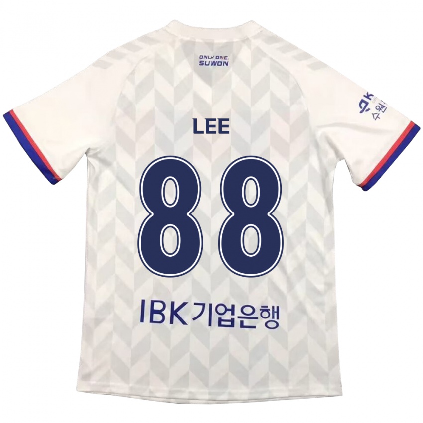 Niño Camiseta Yong Lee #88 Blanco Azul 2ª Equipación 2024/25 La Camisa Perú