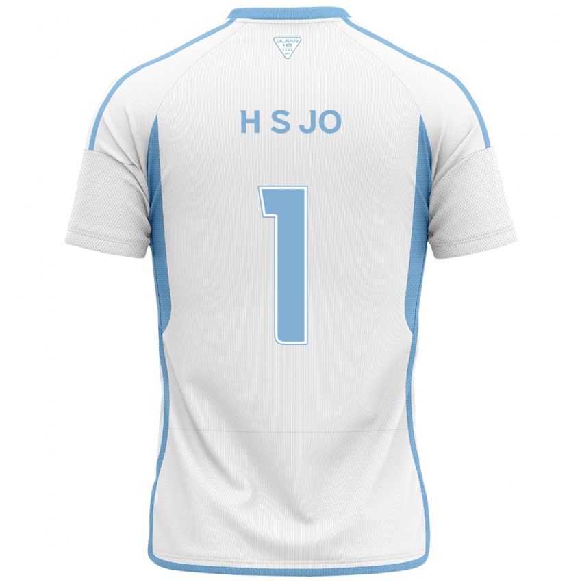 Niño Camiseta Su-Hyeok Jo #1 Blanco Azul 2ª Equipación 2024/25 La Camisa Perú