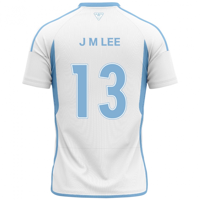 Niño Camiseta Myung-Jae Lee #13 Blanco Azul 2ª Equipación 2024/25 La Camisa Perú