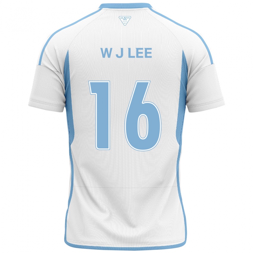 Niño Camiseta Jae-Wook Lee #16 Blanco Azul 2ª Equipación 2024/25 La Camisa Perú