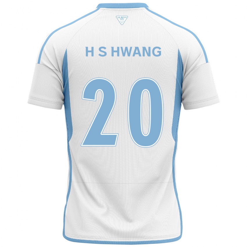 Niño Camiseta Seok-Ho Hwang #20 Blanco Azul 2ª Equipación 2024/25 La Camisa Perú