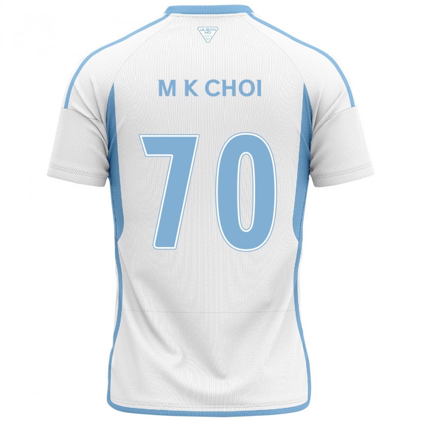 Niño Camiseta Kang-Min Choi #70 Blanco Azul 2ª Equipación 2024/25 La Camisa Perú