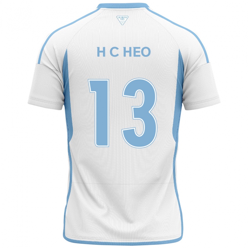 Niño Camiseta Chan-Hoe Heo #13 Blanco Azul 2ª Equipación 2024/25 La Camisa Perú