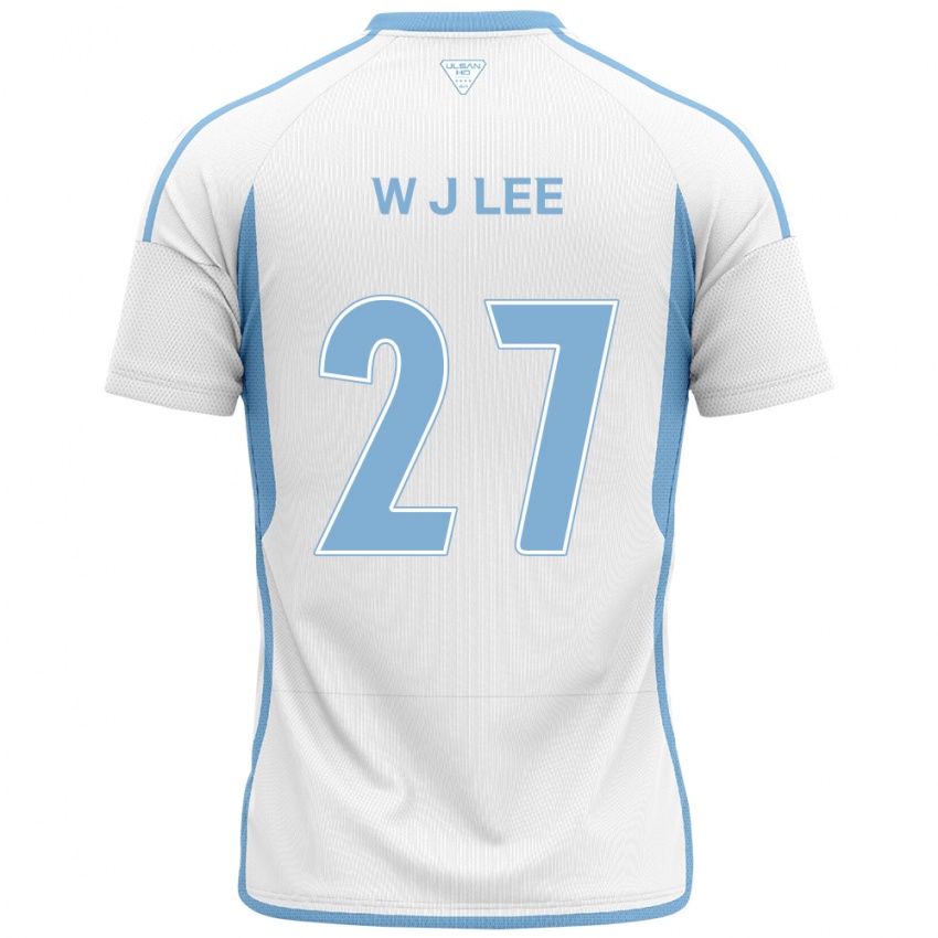 Niño Camiseta Ji-Woo Lee #27 Blanco Azul 2ª Equipación 2024/25 La Camisa Perú