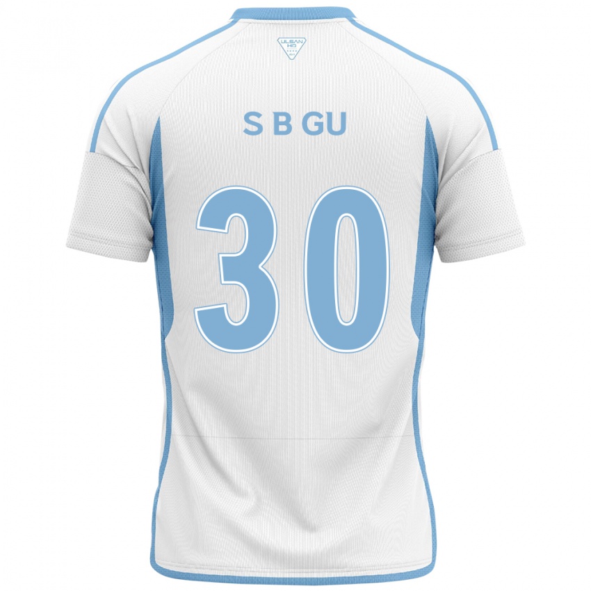 Niño Camiseta Bon-Seo Gu #30 Blanco Azul 2ª Equipación 2024/25 La Camisa Perú