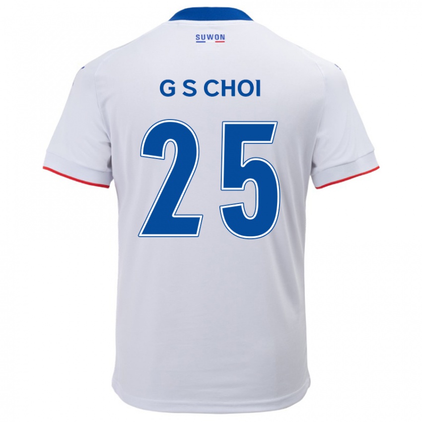 Niño Camiseta Sung-Geun Choi #25 Blanco Azul 2ª Equipación 2024/25 La Camisa Perú