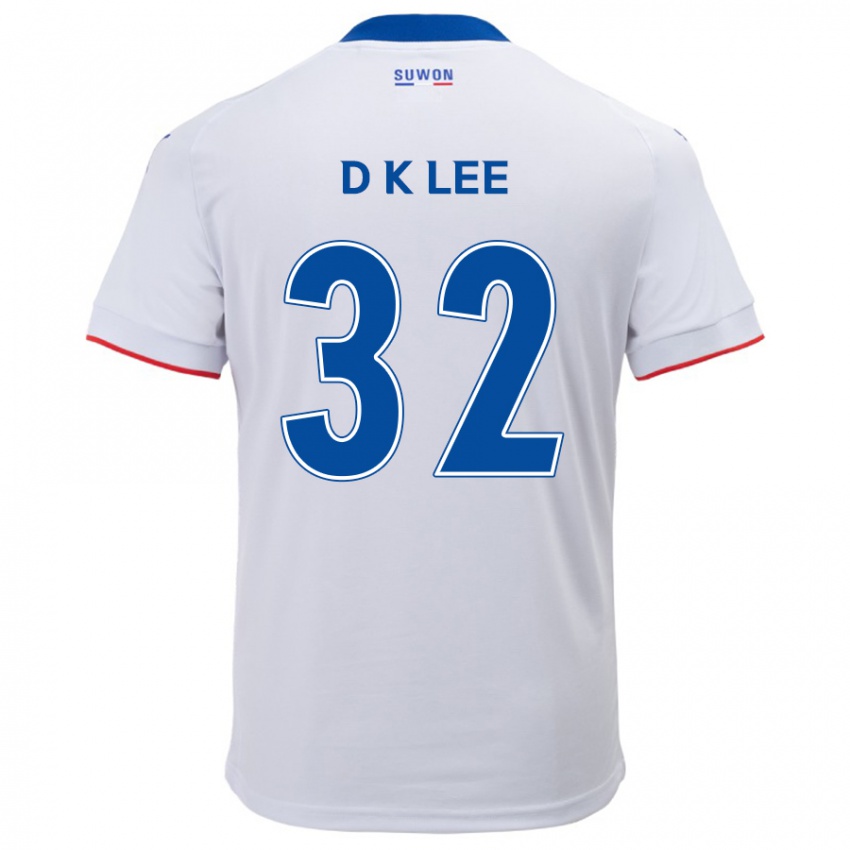 Niño Camiseta Kyu-Dong Lee #32 Blanco Azul 2ª Equipación 2024/25 La Camisa Perú