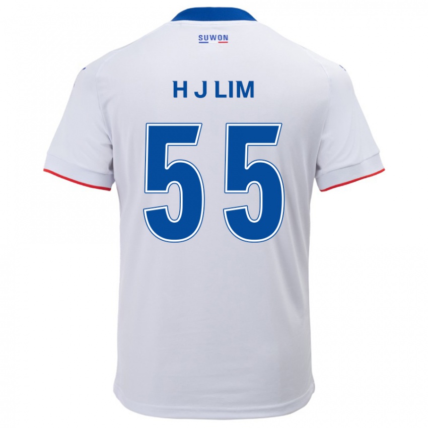 Niño Camiseta Ji-Hoon Lim #55 Blanco Azul 2ª Equipación 2024/25 La Camisa Perú