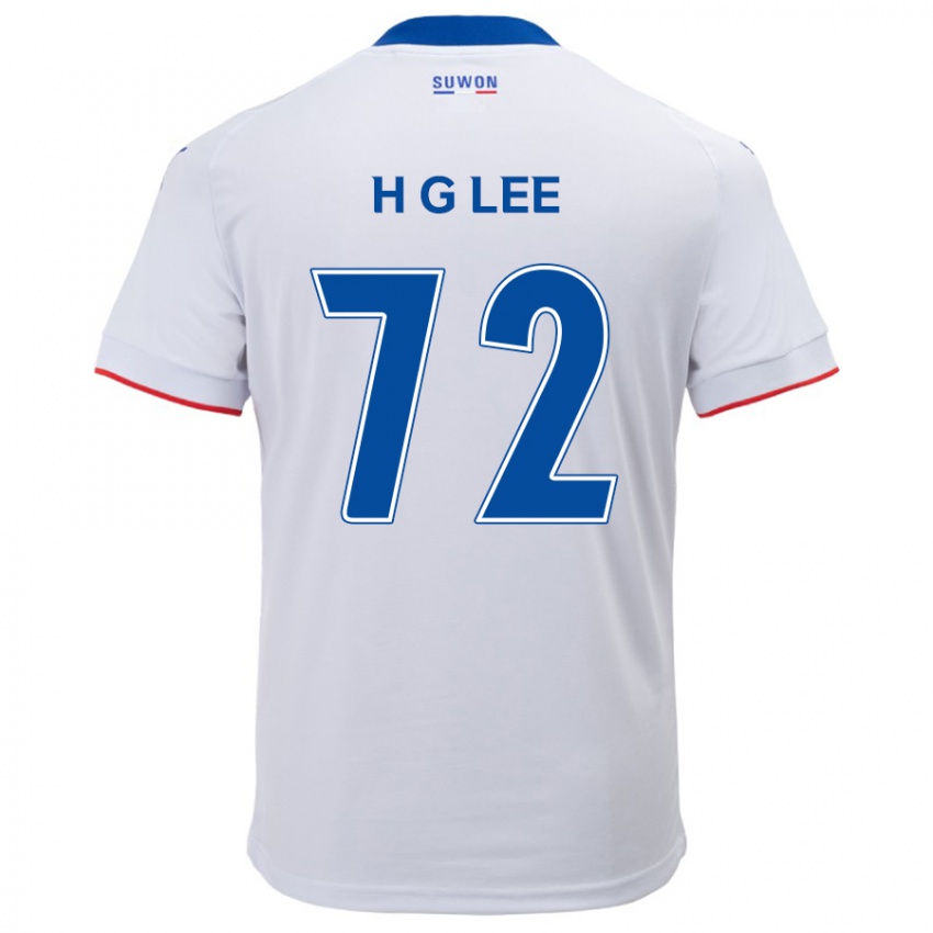 Niño Camiseta Geon-Hee Lee #72 Blanco Azul 2ª Equipación 2024/25 La Camisa Perú