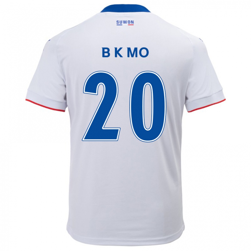 Niño Camiseta Kyung-Bin Mo #20 Blanco Azul 2ª Equipación 2024/25 La Camisa Perú