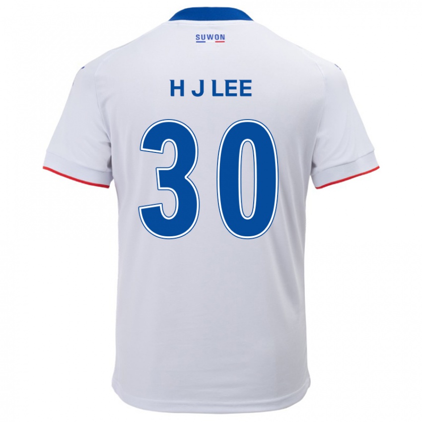 Niño Camiseta Ji-Ho Lee #30 Blanco Azul 2ª Equipación 2024/25 La Camisa Perú