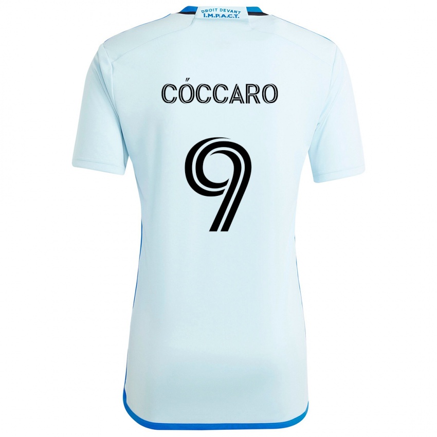 Niño Camiseta Matías Cóccaro #9 Azul Hielo 2ª Equipación 2024/25 La Camisa Perú