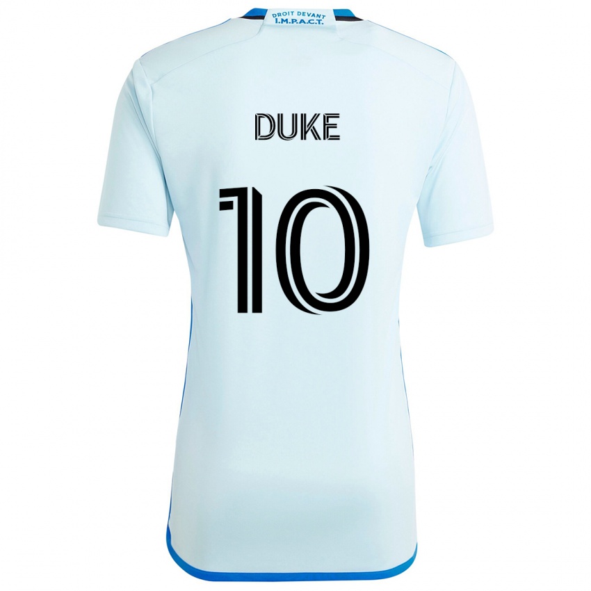 Niño Camiseta Bryce Duke #10 Azul Hielo 2ª Equipación 2024/25 La Camisa Perú