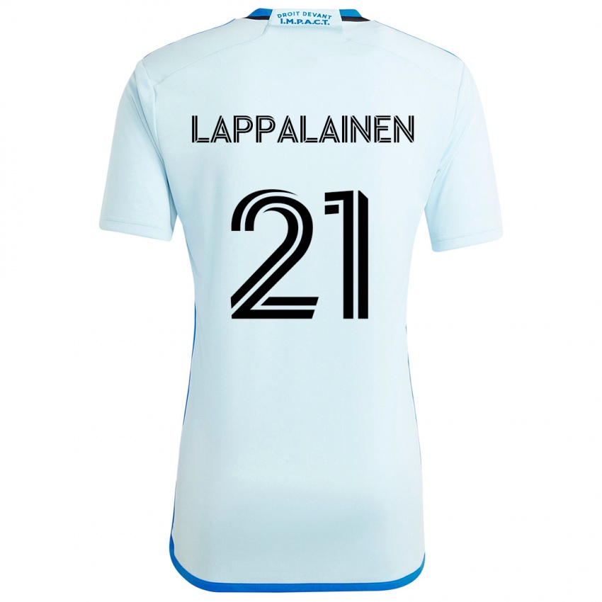 Niño Camiseta Lassi Lappalainen #21 Azul Hielo 2ª Equipación 2024/25 La Camisa Perú