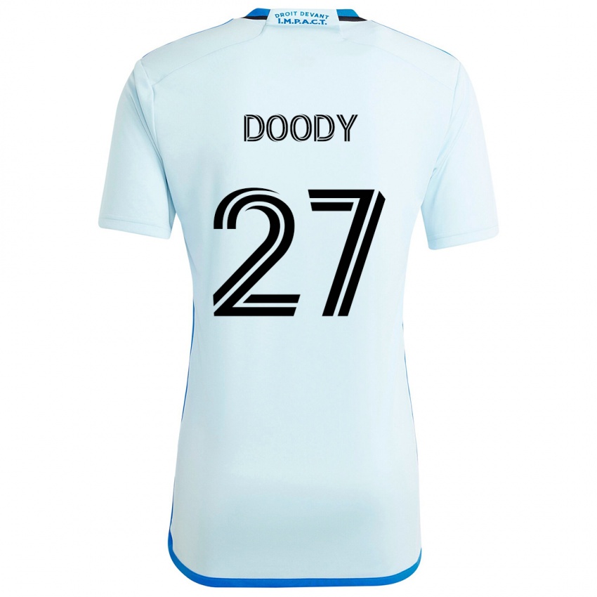 Niño Camiseta Grayson Doody #27 Azul Hielo 2ª Equipación 2024/25 La Camisa Perú