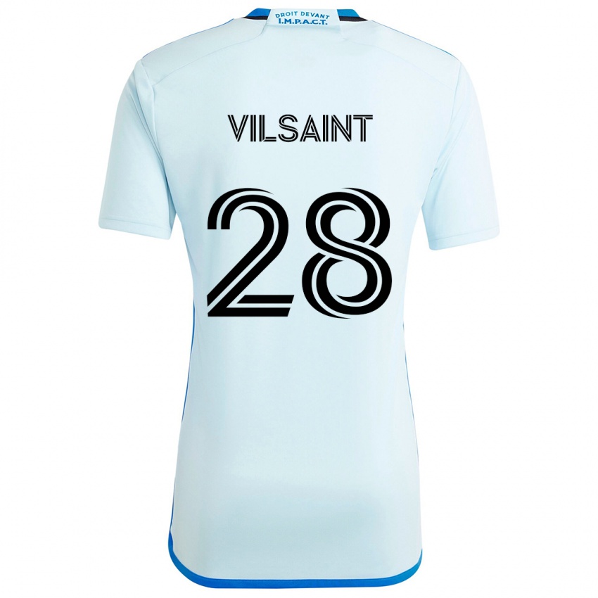 Niño Camiseta Jules-Anthony Vilsaint #28 Azul Hielo 2ª Equipación 2024/25 La Camisa Perú