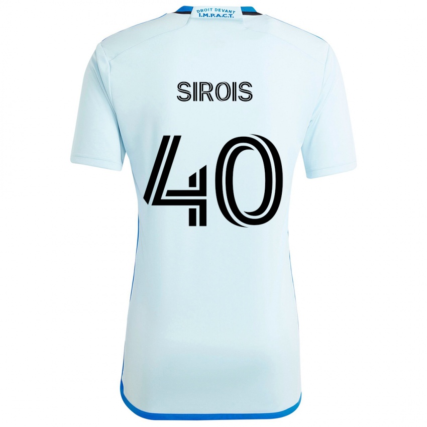 Niño Camiseta Jonathan Sirois #40 Azul Hielo 2ª Equipación 2024/25 La Camisa Perú