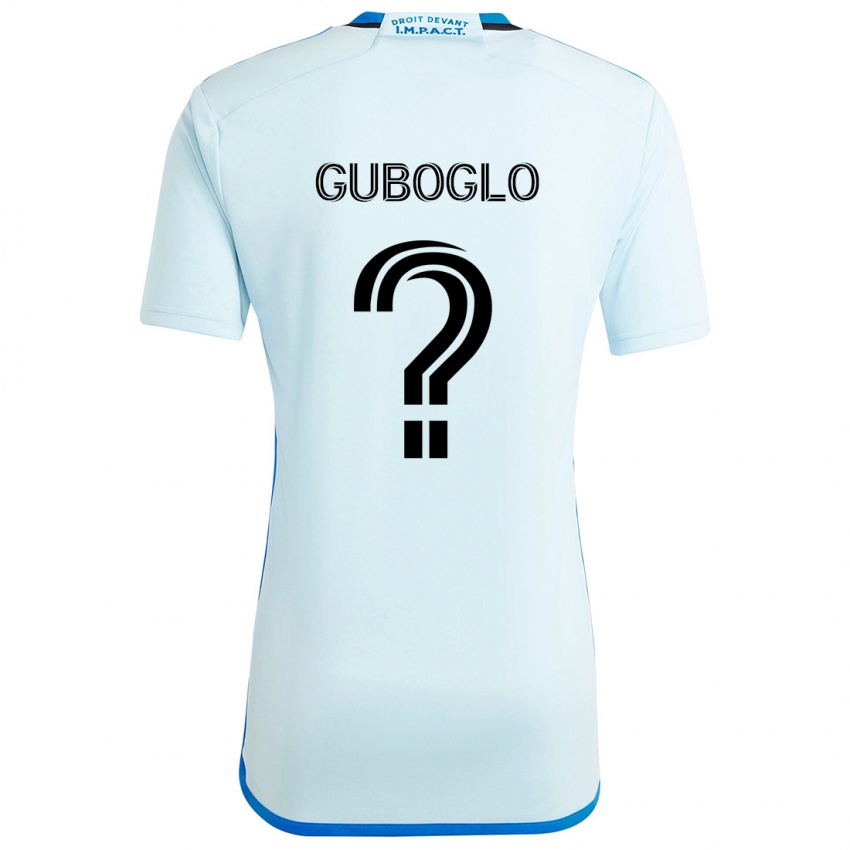 Niño Camiseta Yuri Guboglo #0 Azul Hielo 2ª Equipación 2024/25 La Camisa Perú