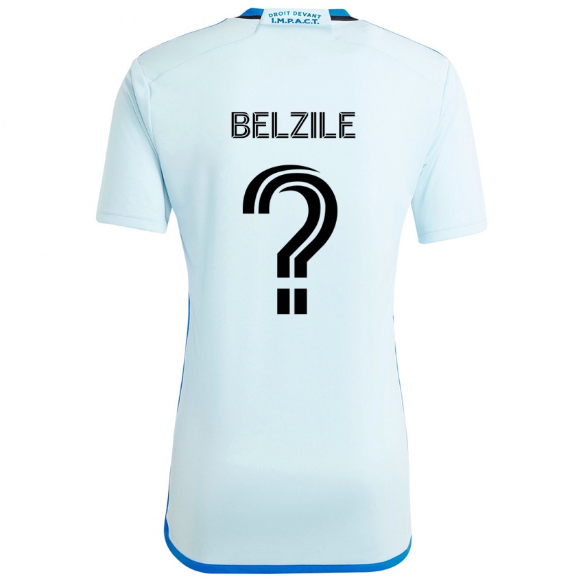 Niño Camiseta Jean-Christophe Belzile #0 Azul Hielo 2ª Equipación 2024/25 La Camisa Perú