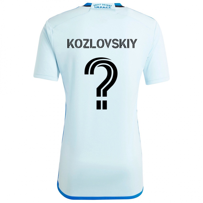 Niño Camiseta Sergei Kozlovskiy #0 Azul Hielo 2ª Equipación 2024/25 La Camisa Perú